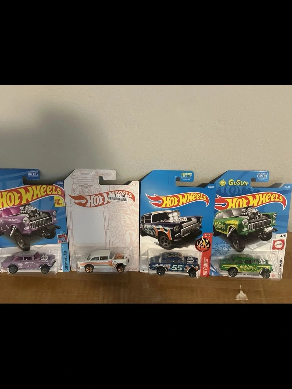 1955 CHEVY BEL-AIR GASSER HOT WHEELS LOT OF 4